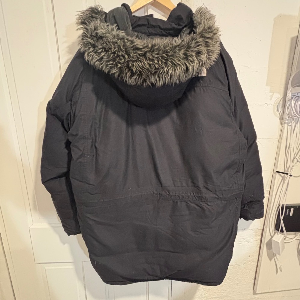 Vintage 2000s The North Face McMurdo Parka XL Goose Down HyVent Fur Hood - Picture 3 of 12